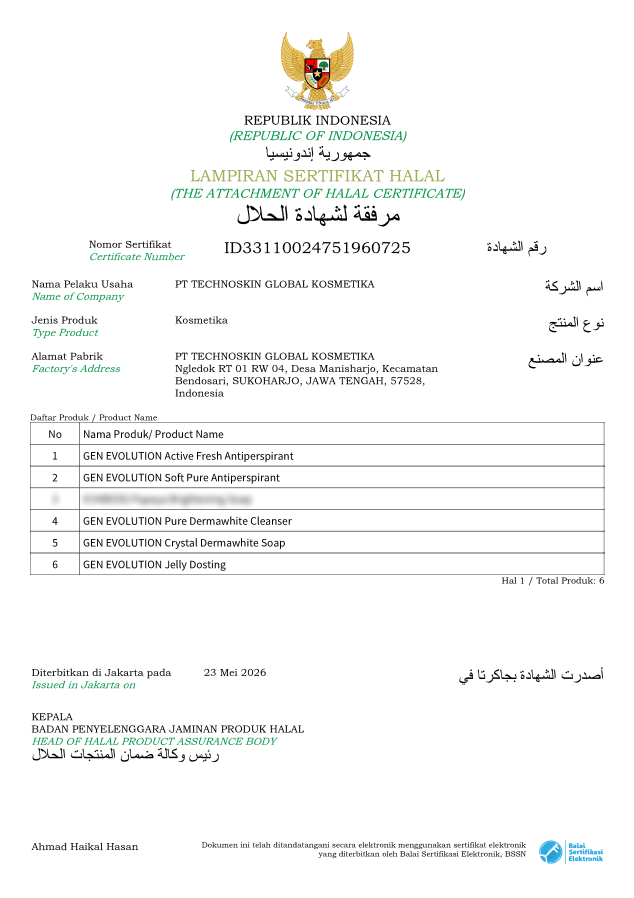 Preview Sertifikat Halal